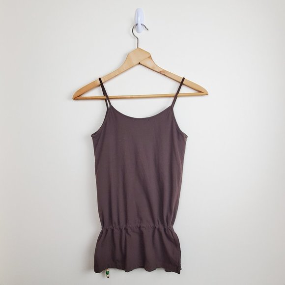 Energie Beaded Drawstring Waist Brown Tank Top Women's Small - Picture 2 of 12